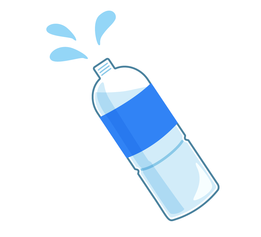 無料イラスト ペットボトル(水) 水やスポーツドリンクの入ったペットボトルのイラスト | フリー素材 イラストミント