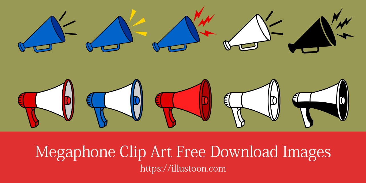 Megaphone Clip Art Free Download Images｜Illustoon