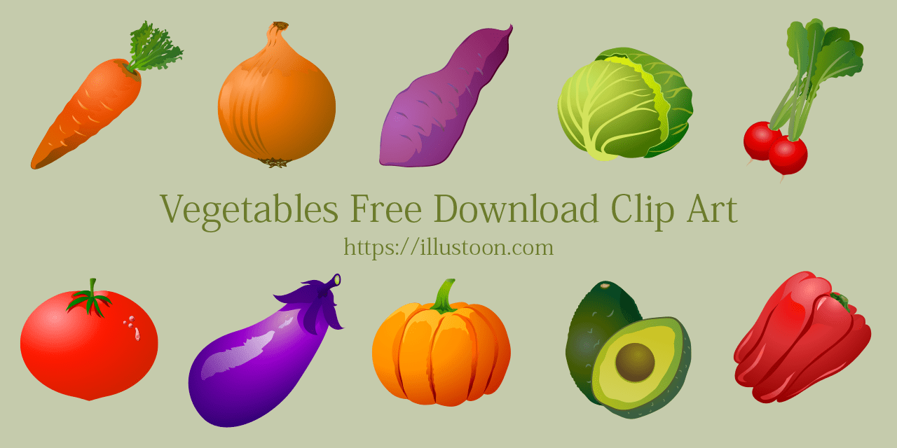 Free Vegetable Clip Art Images｜Illustoon
