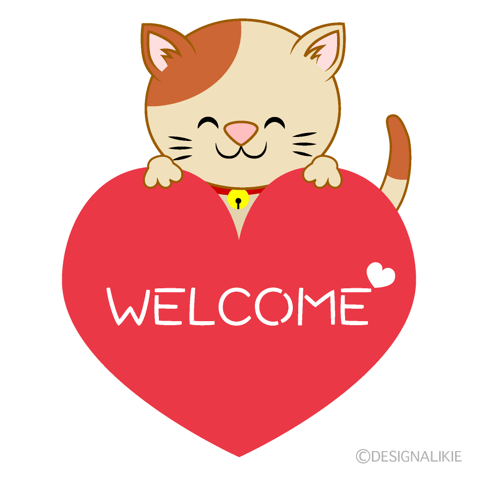 Cat Heart Clip Art Free PNG Image｜Illustoon