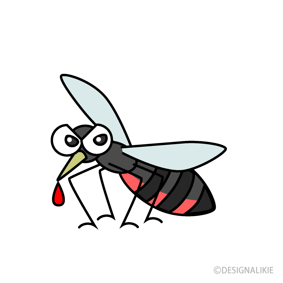 Mosquito Cartoon Free PNG Image｜Illustoon