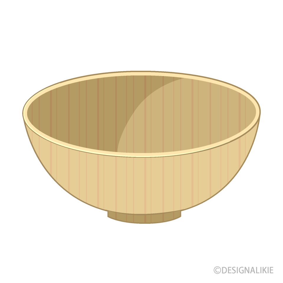 Wooden Bowl Clipart