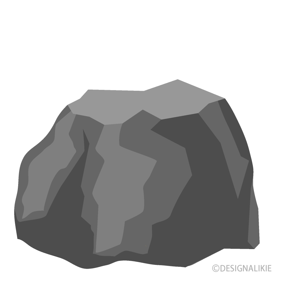 Flat Rock Clip Art Free PNG Image｜Illustoon