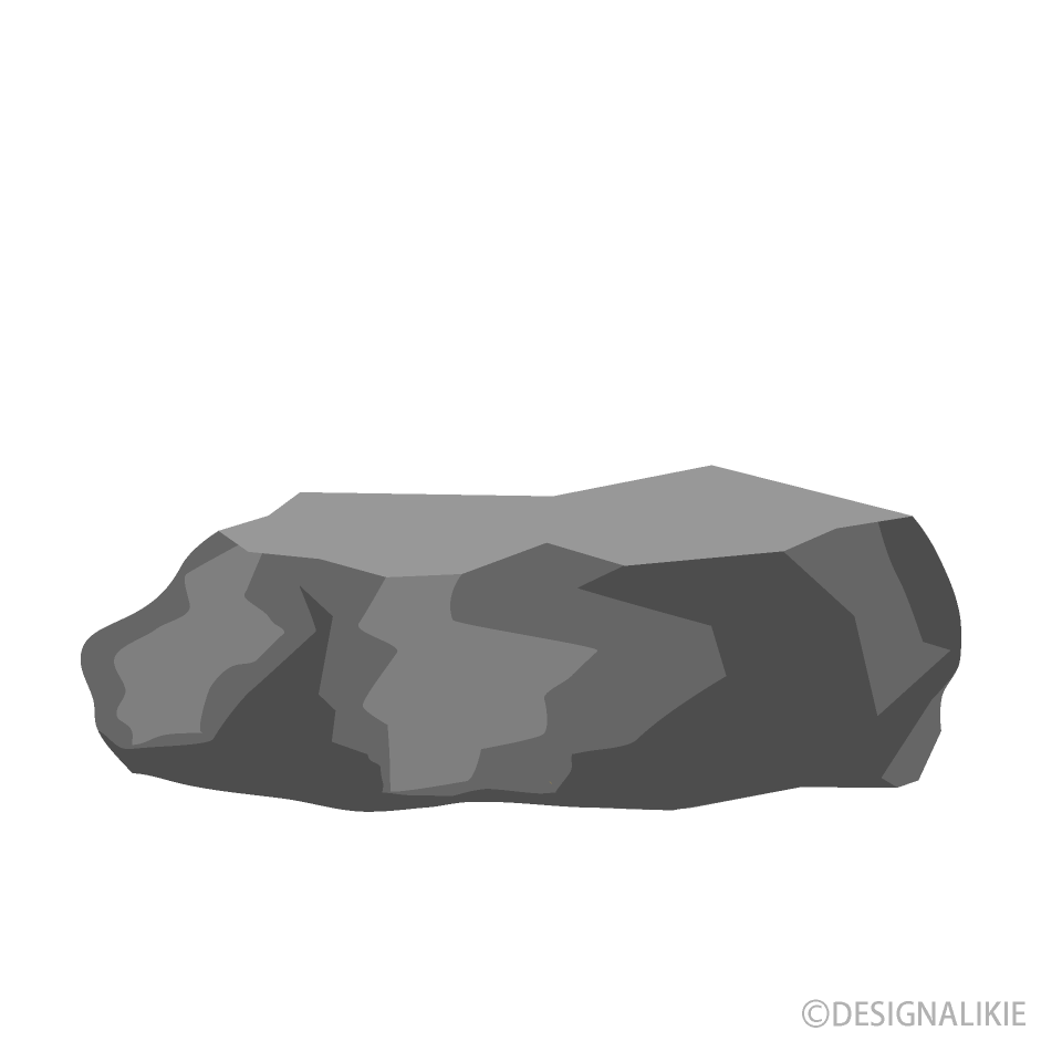 Flat Stone Clip Art Free PNG Image｜Illustoon