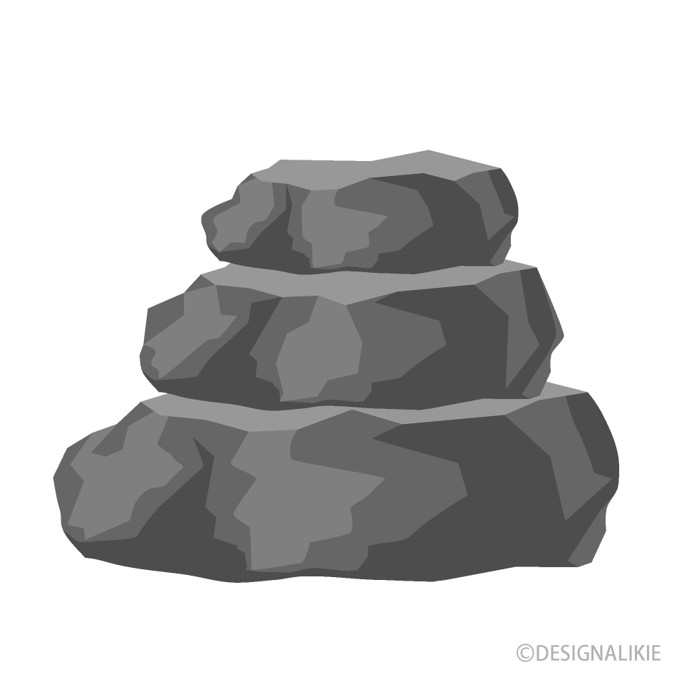 Stacked Stone Clip Art Free PNG Image｜Illustoon