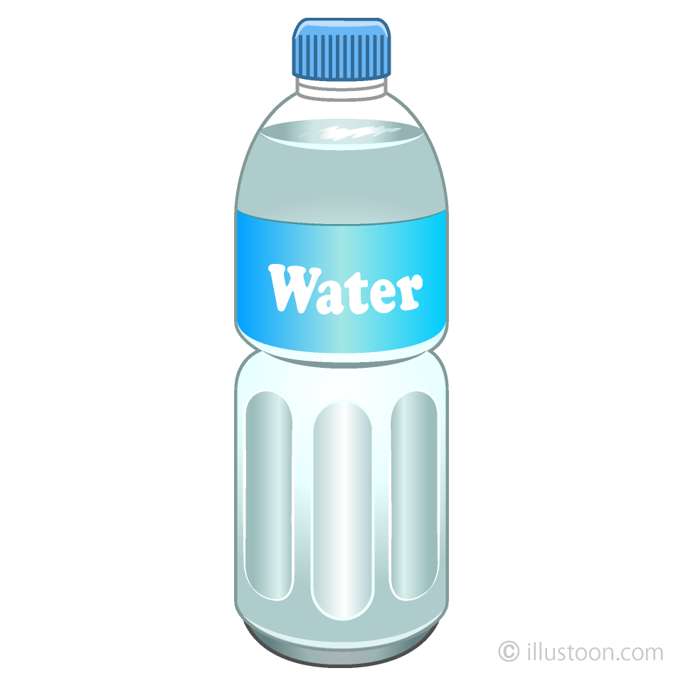 Plastic Bottled Water Clip Art Free PNG Image｜Illustoon