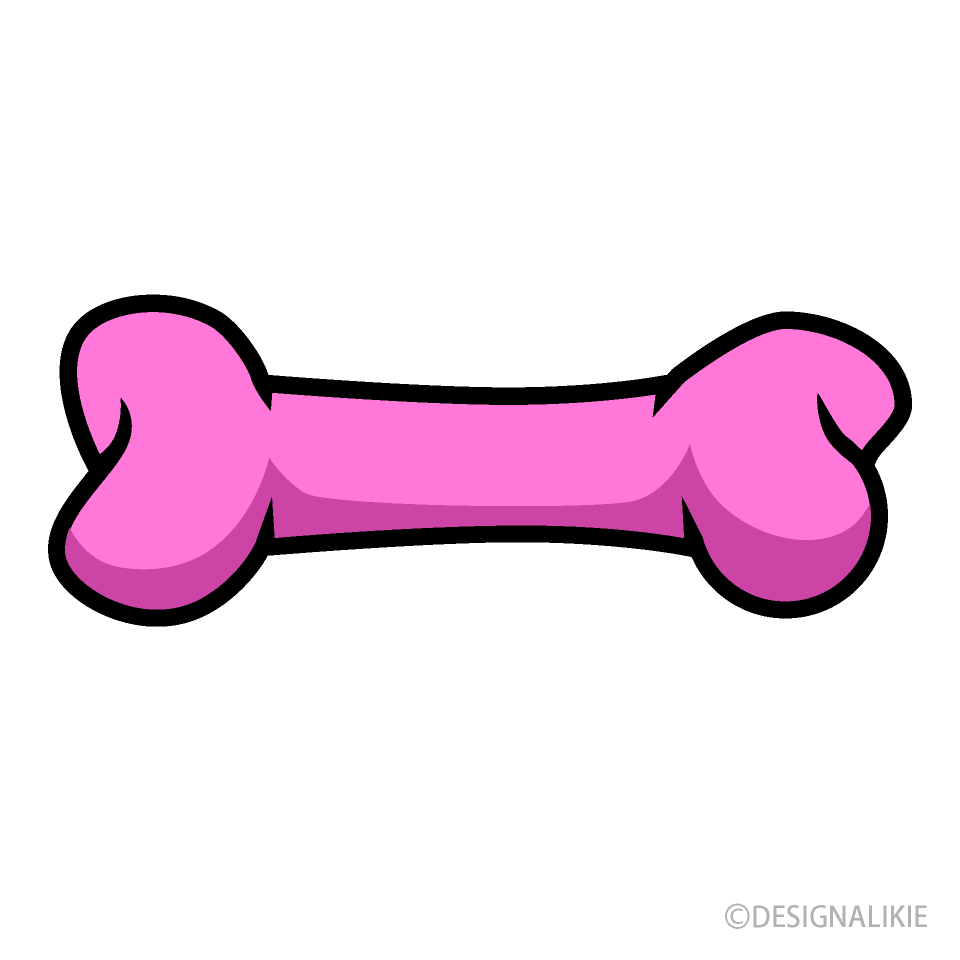 Pink Dog Bone Clip Art Free PNG Image｜Illustoon