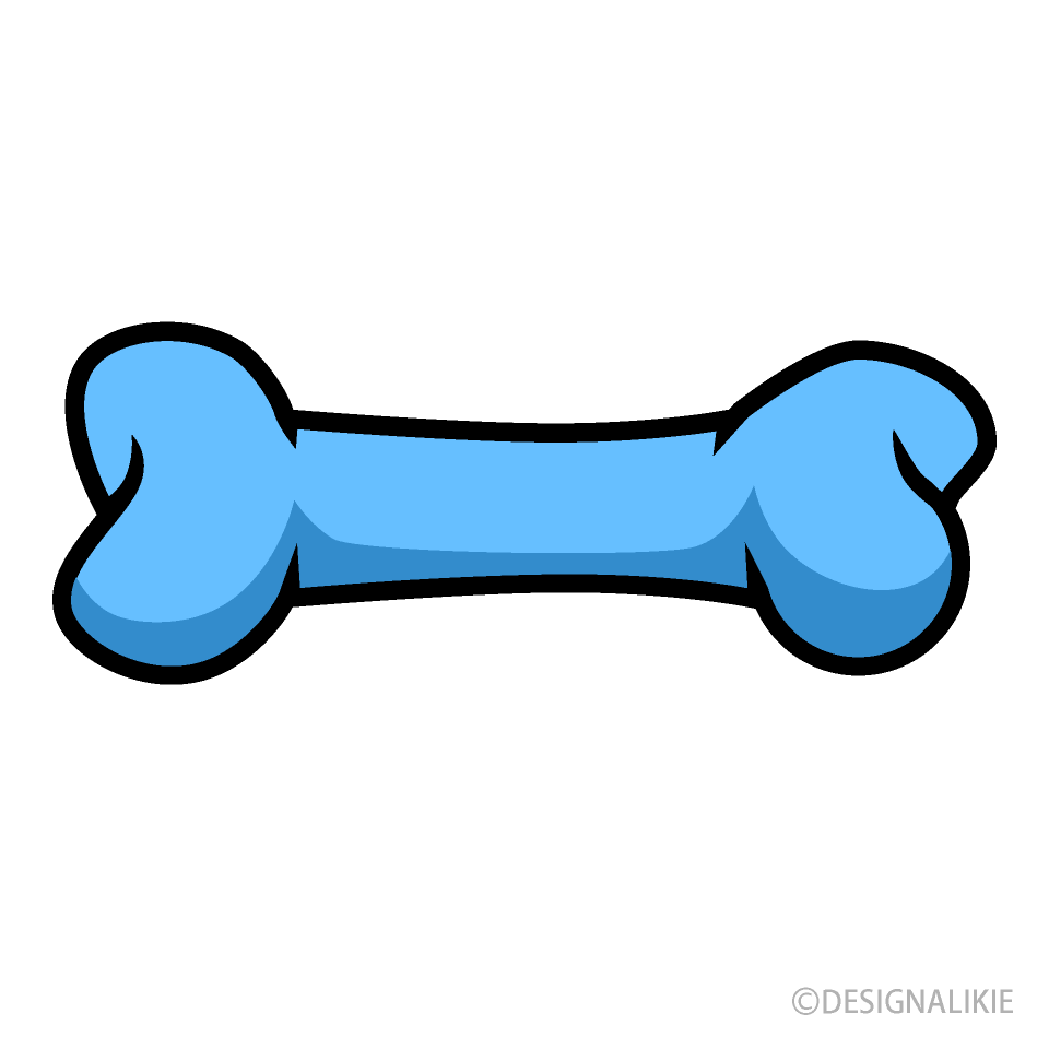 Blue Dog Bone Clip Art Free PNG Image｜Illustoon
