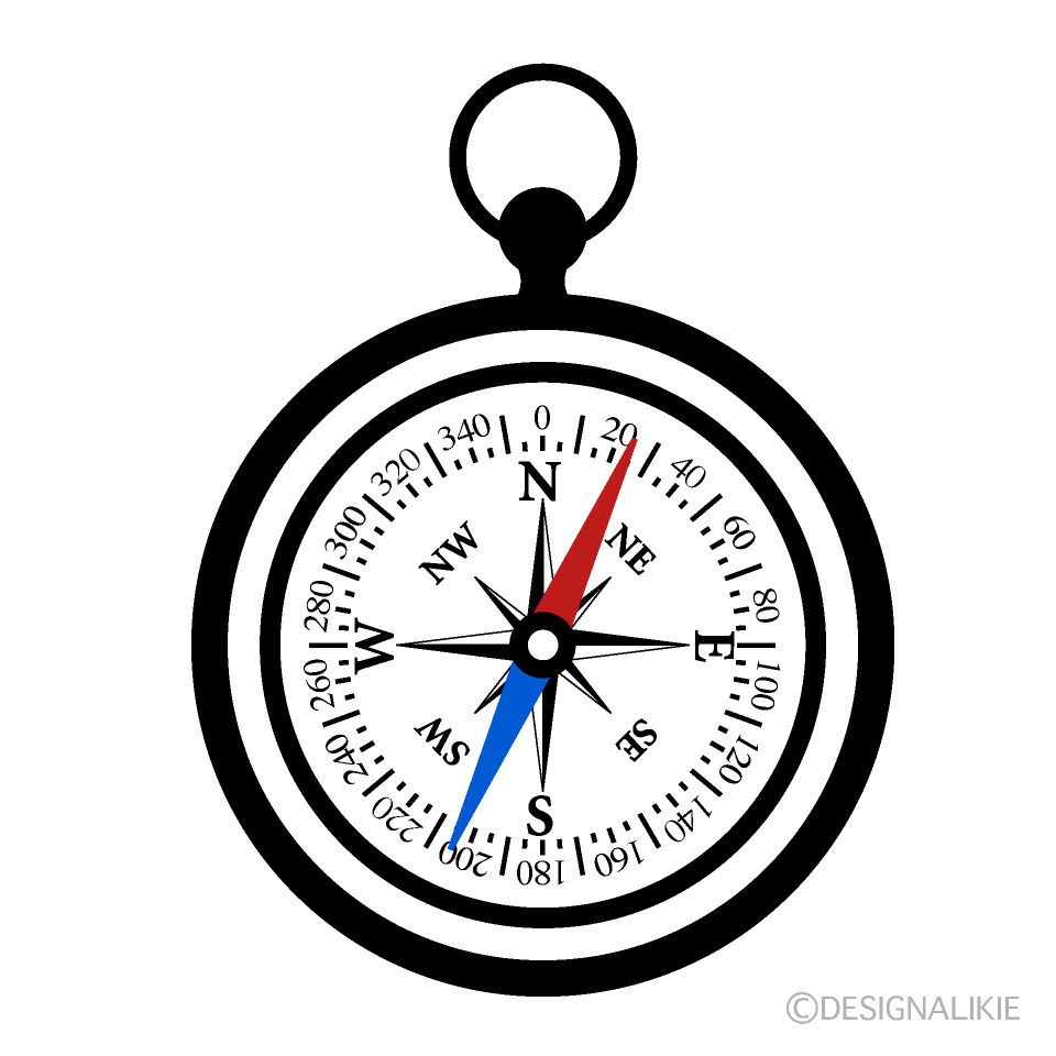 White Compass Clip Art Free PNG Image｜Illustoon