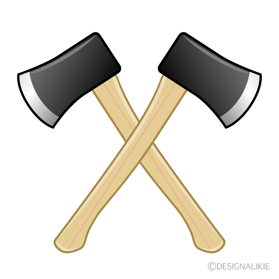 Cross Axes Clip Art Free PNG Image｜Illustoon