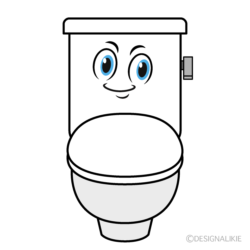 Toilet Bowl Cartoon Free PNG Image｜Illustoon