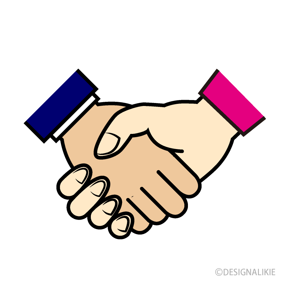 MaleFemale Handshake Clip Art Free PNG Image｜Illustoon