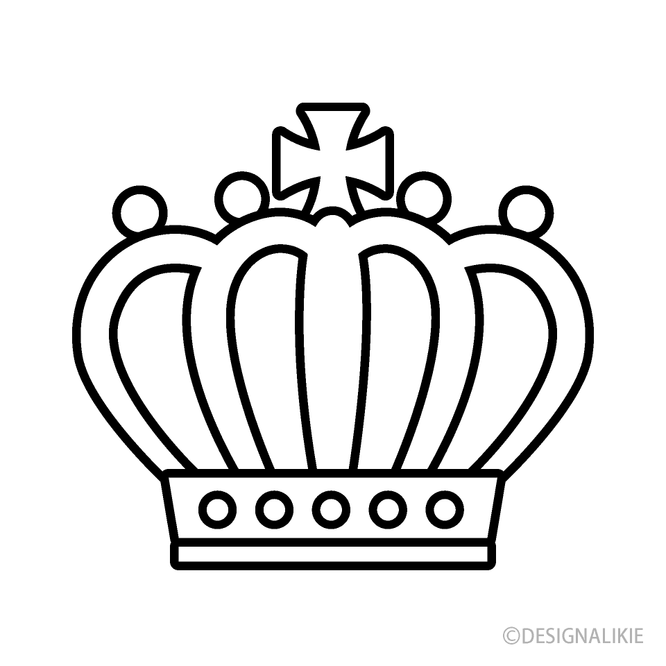 King Crown Clip Art Black And White