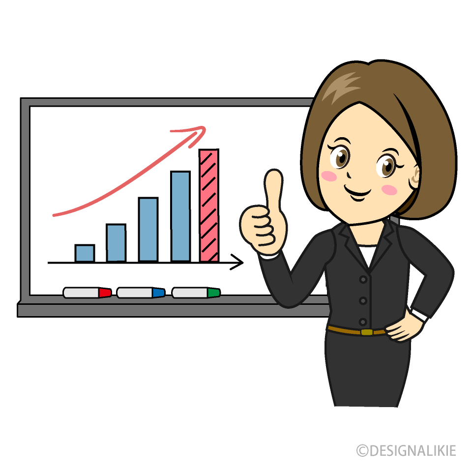 Businessperson Presentation Clip Art Free PNG Image｜Illustoon
