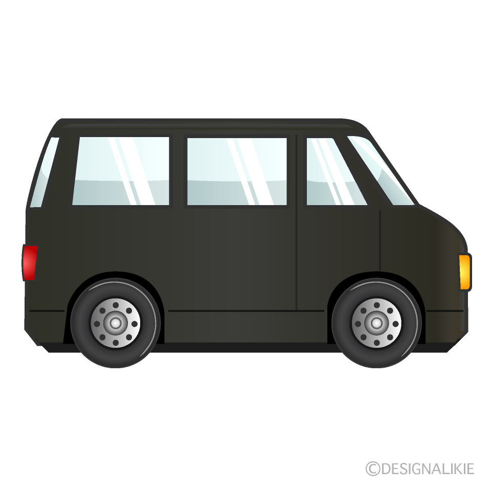 Black Van Clip Art Free PNG Image｜Illustoon