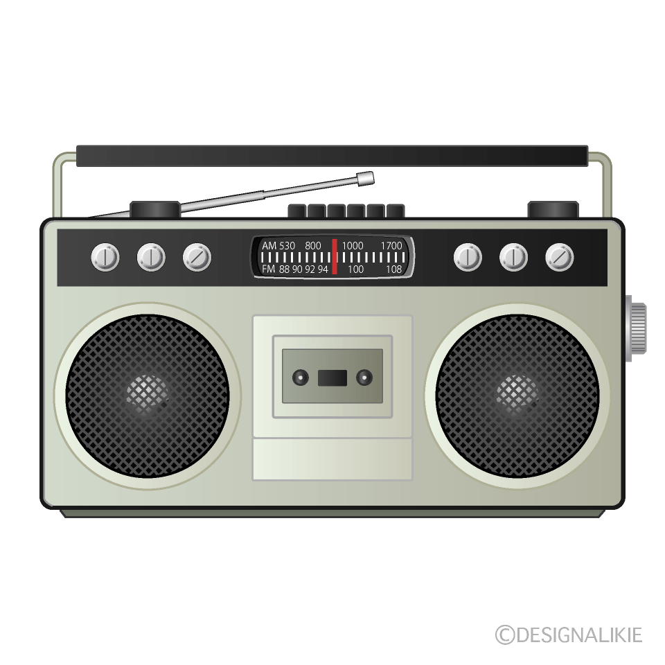 Boombox Clip Art Free PNG Image｜Illustoon
