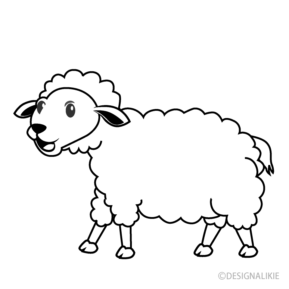 Show Lamb Clipart Black And White