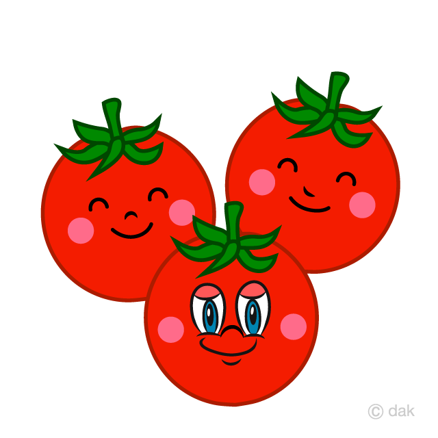 Cherry Tomatoes Cartoon Free PNG Image｜Illustoon