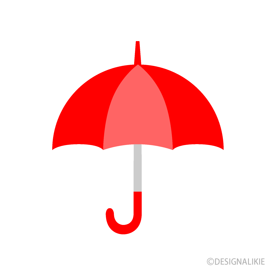 Cute Red Umbrella Clip Art Free PNG Image｜Illustoon