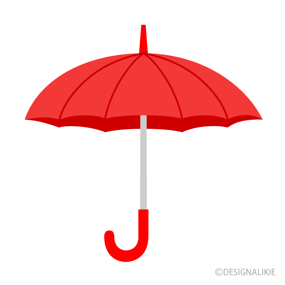 Red Umbrella Clip Art Free PNG Image｜Illustoon