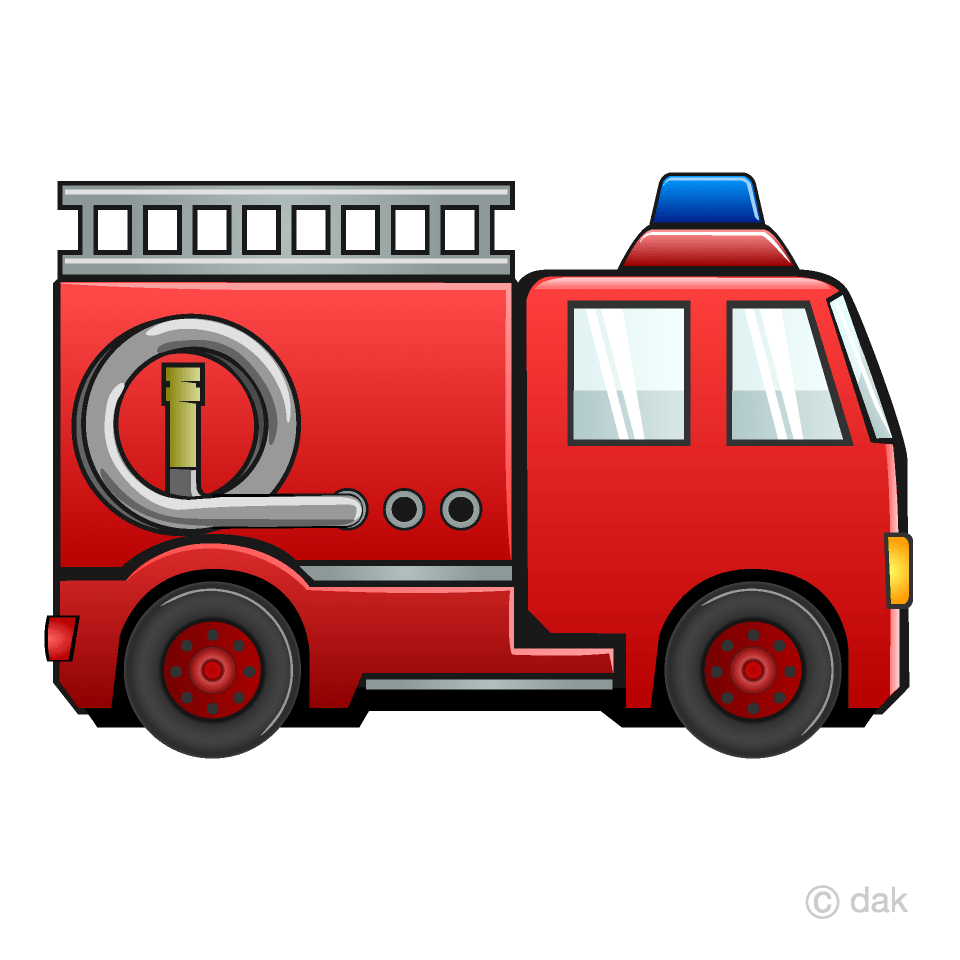 Fire Engine Clip Art Free PNG Image｜Illustoon