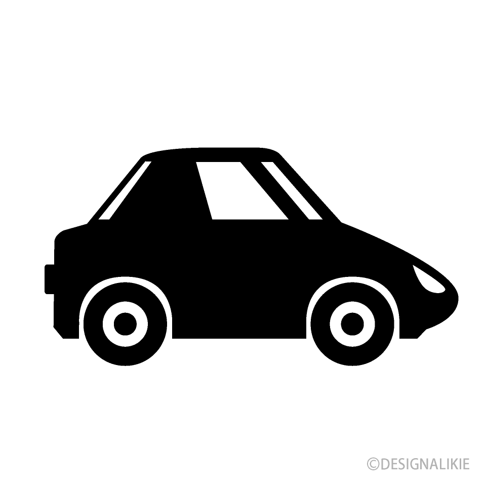 Sports Car Black and White Clip Art Free PNG Image｜Illustoon