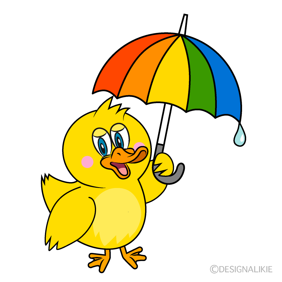 Clipart Duck With Umbrella