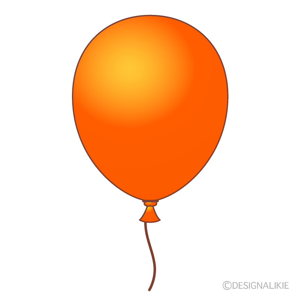 Orange Happy Birthday Clip