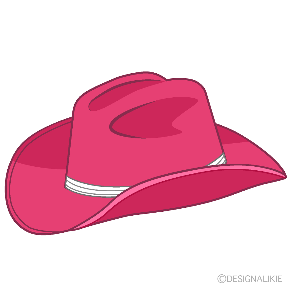 Pink Cowboy Hat Clip Art Free PNG Image｜Illustoon