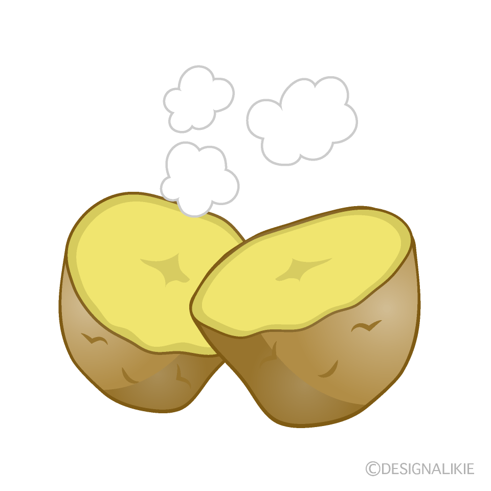 Boiled Potato Clip Art Free PNG Image｜Illustoon