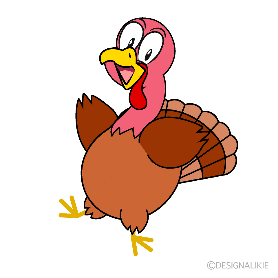 Surprising Turkey Cartoon Free PNG Image｜Illustoon