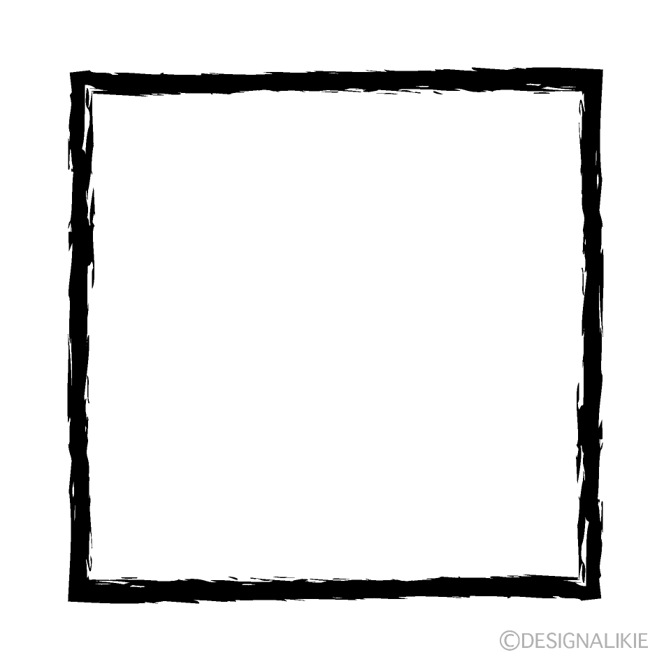 Handwritten Square Clip Art Free PNG Image｜Illustoon