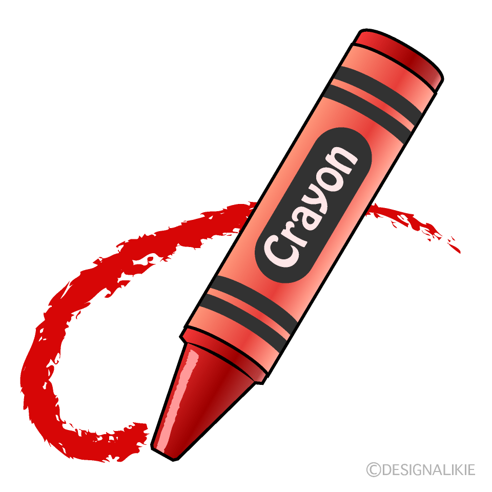 Draw with Crayon Clip Art Free PNG Image｜Illustoon