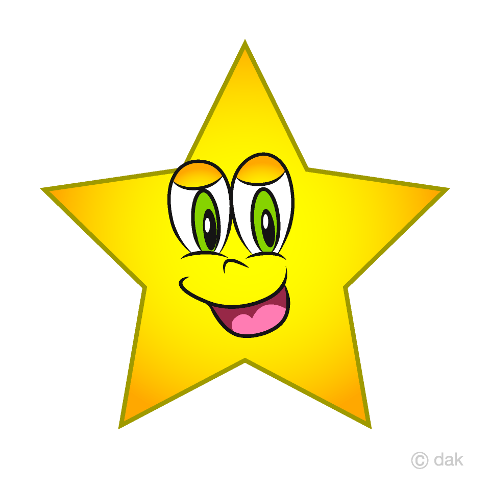 Smiley Face Star Clipart Background