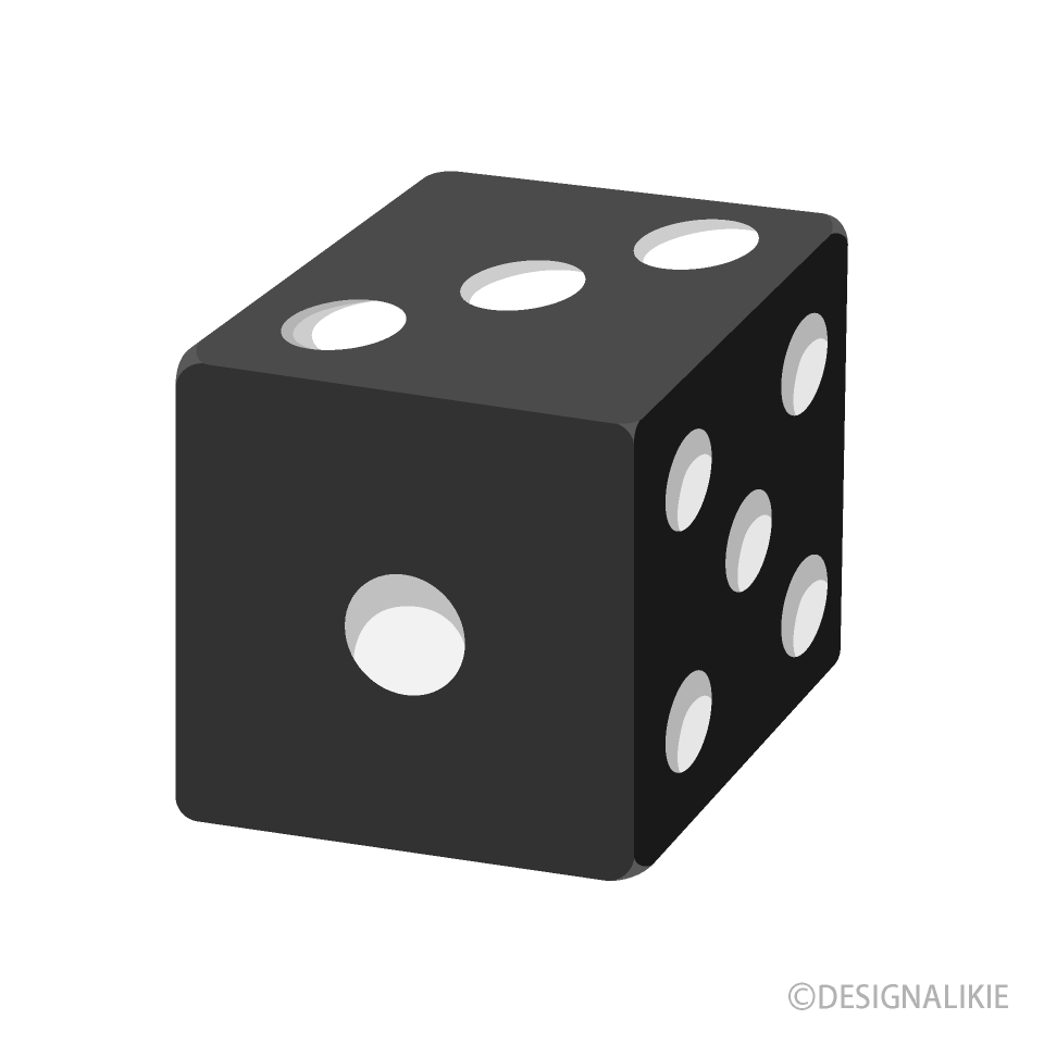 Black Dice Clip Art Free PNG Image｜Illustoon