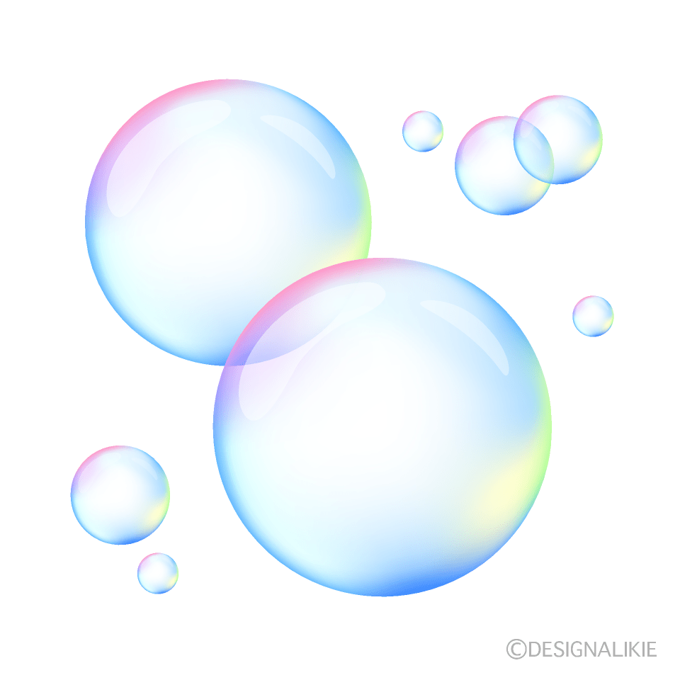 Soap Bubbles Clip Art Free PNG Image｜Illustoon