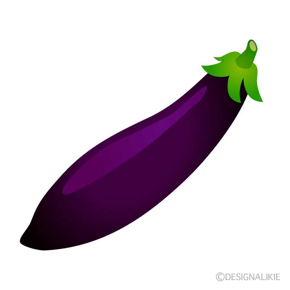 Thin Eggplant Clip Art Free PNG Image｜Illustoon