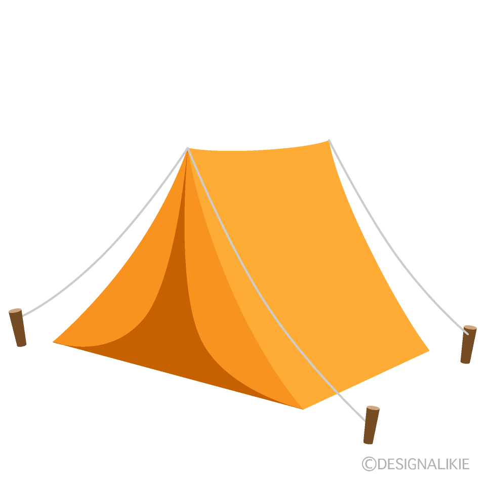 Camping Tent Clip Art Free PNG Image｜Illustoon