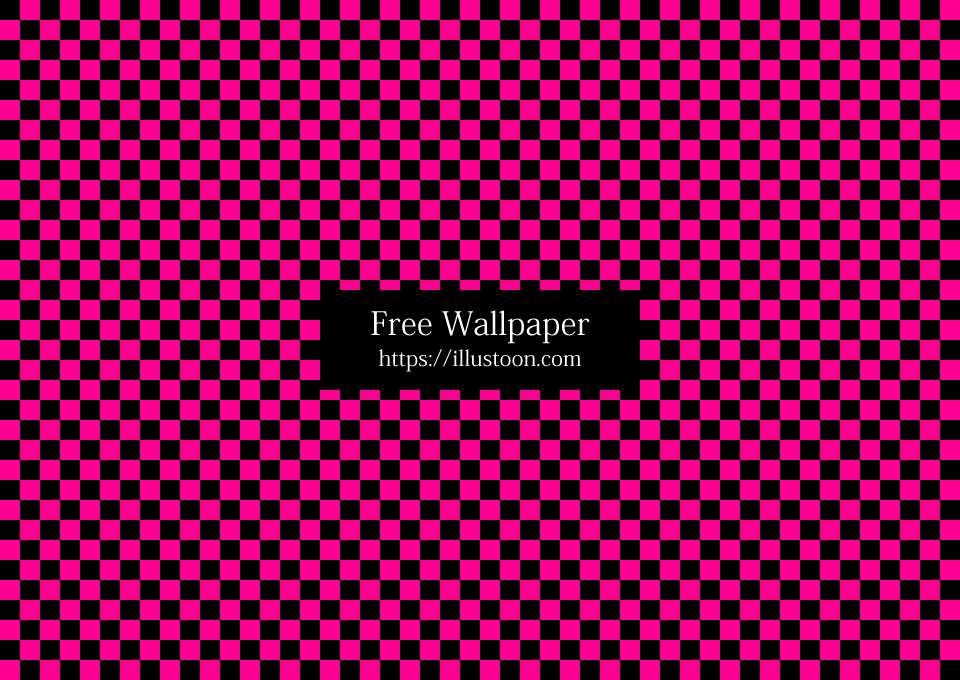 Pink and Black Checker Wallpaper Free PNG Image｜Illustoon