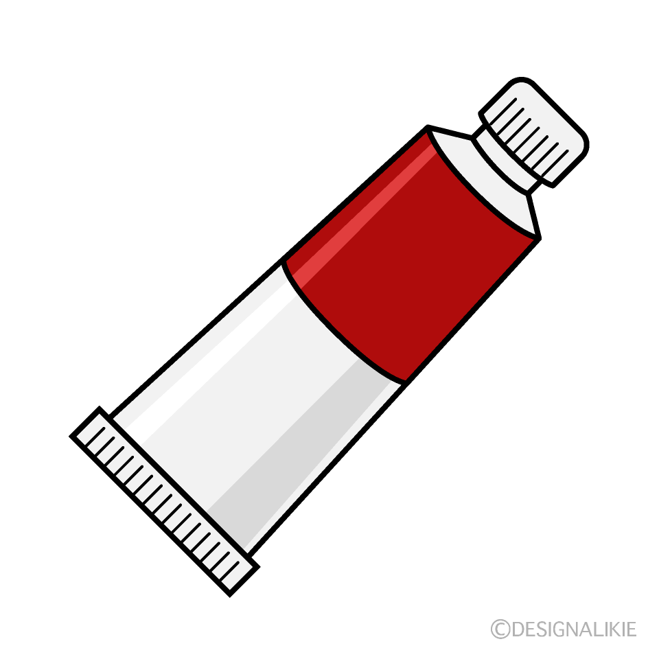 Red Paint Tube Clip Art Free PNG Image｜Illustoon