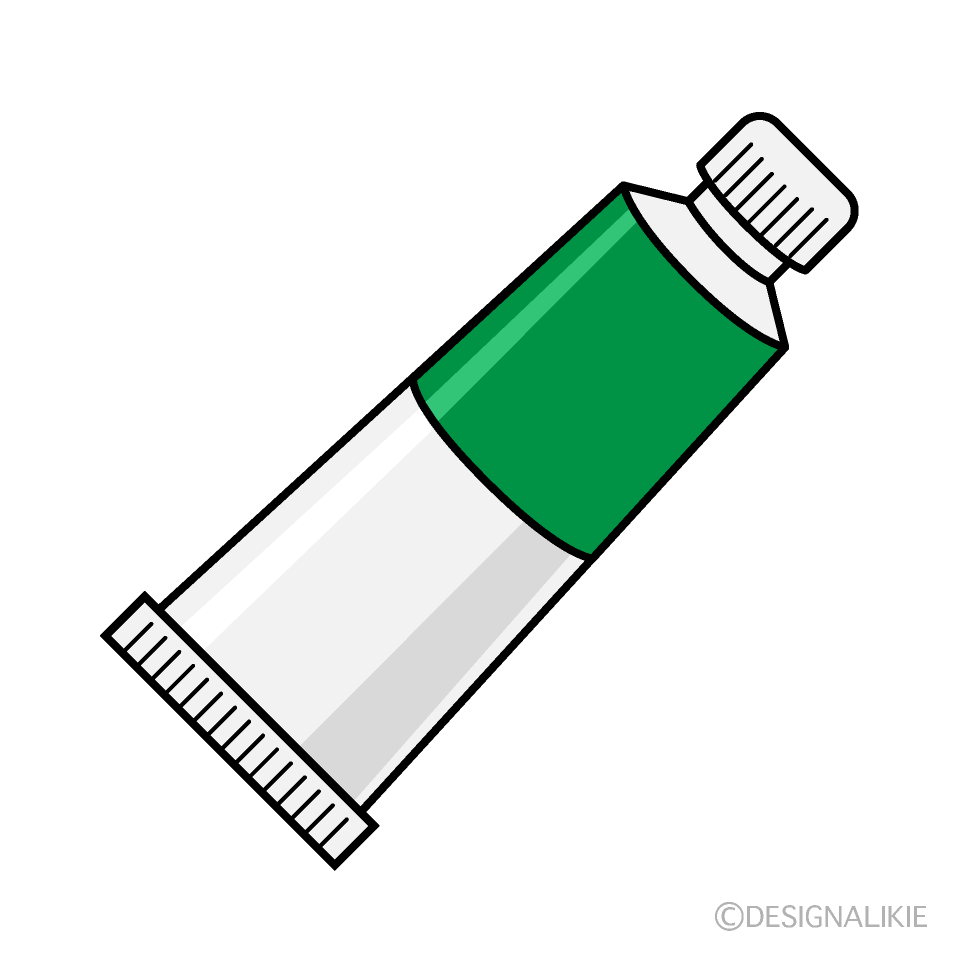 Green Paint Tube Clip Art Free PNG Image｜Illustoon