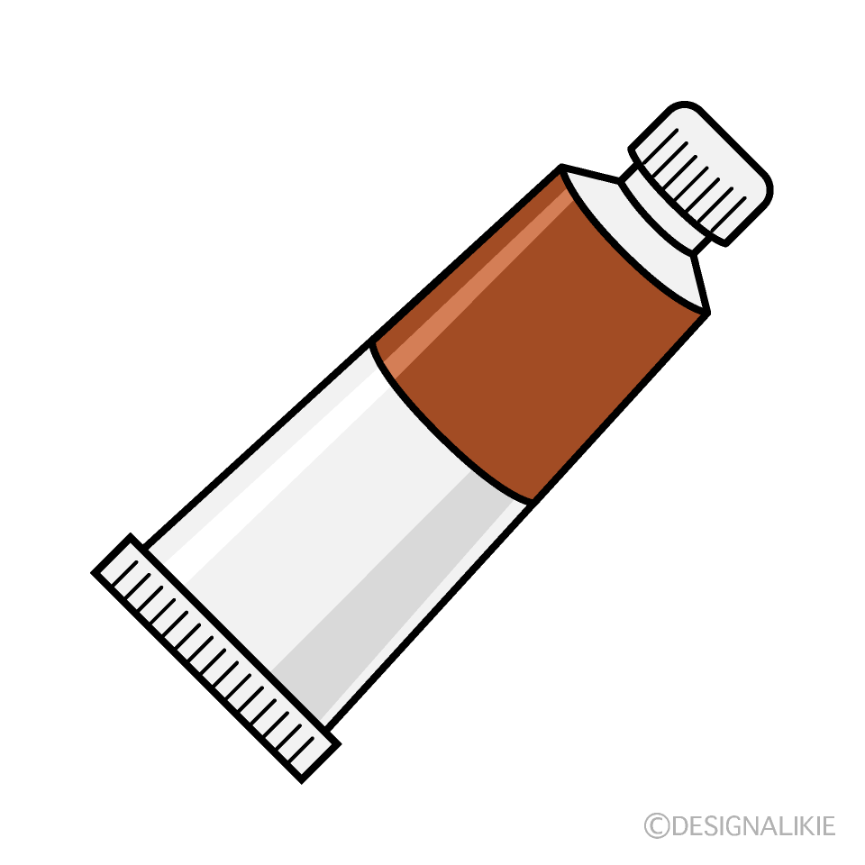 Brown Paint Tube Clip Art Free PNG Image｜Illustoon