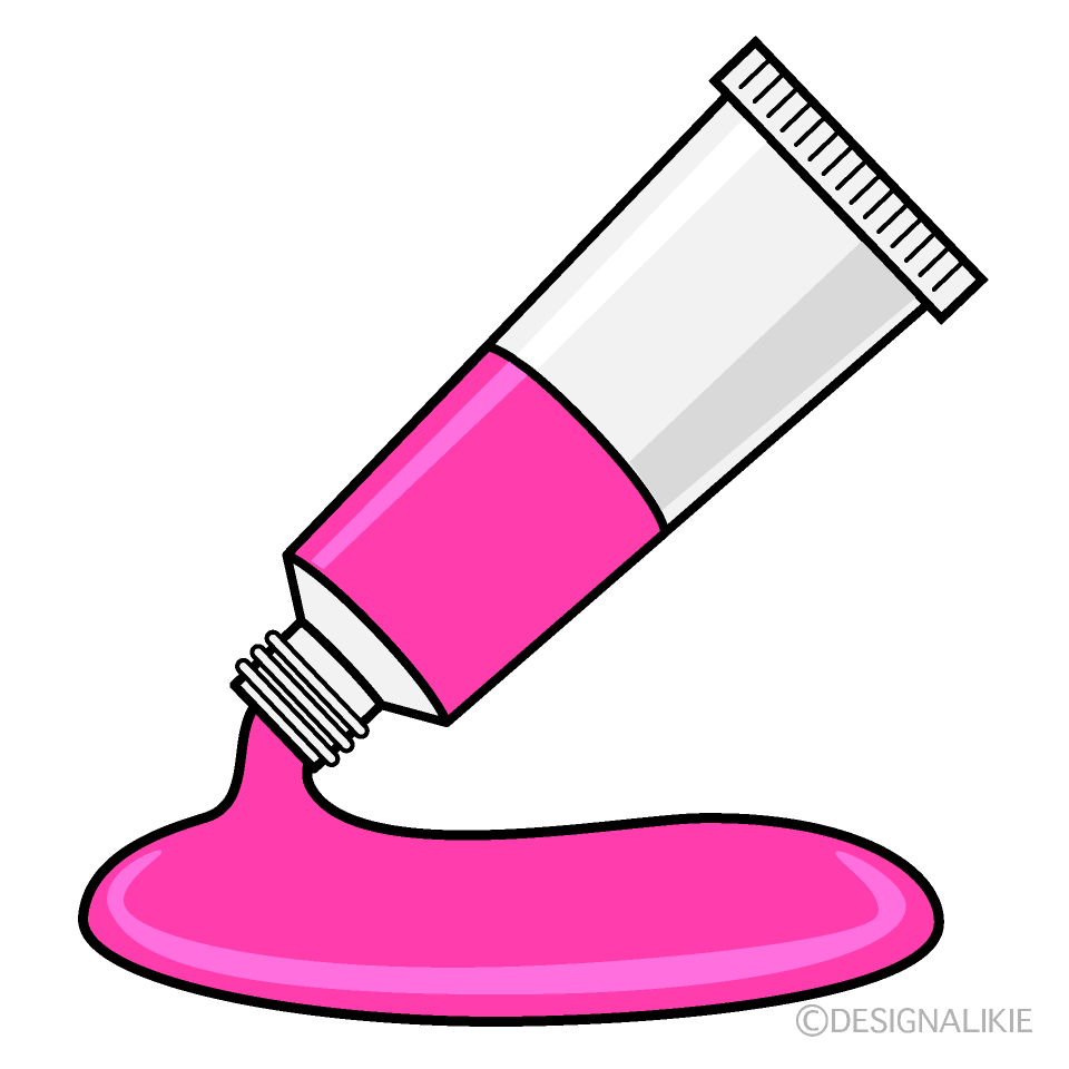 Pink Paint Clip Art Free PNG Image｜Illustoon