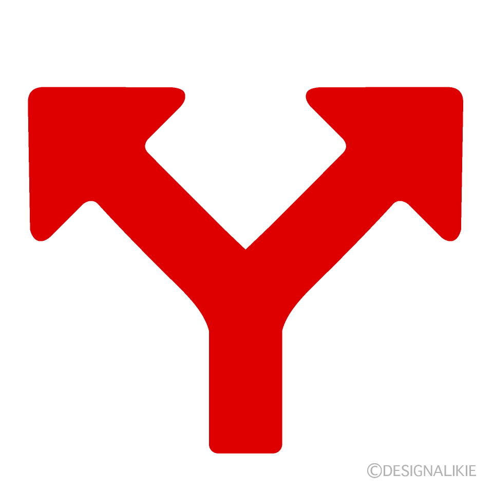 Flecha de bifurcación simple Gratis Dibujos Animados Imágene｜Illustoon ES