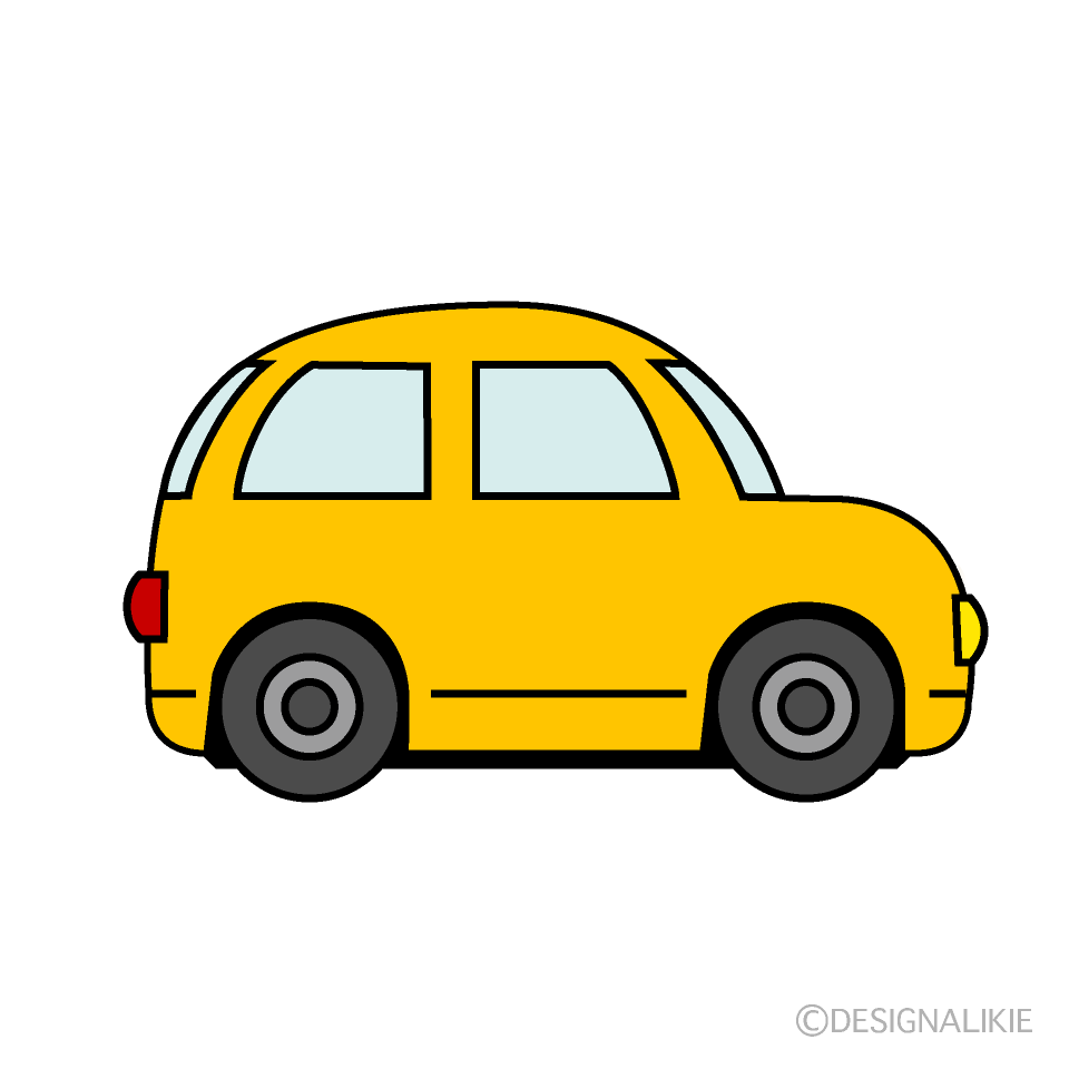 Carro amarillo lindo Gratis Dibujos Animados Imágene｜Illustoon ES