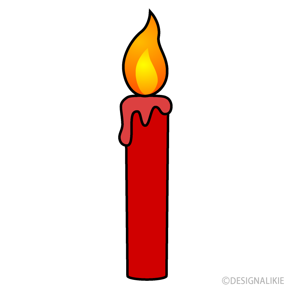 Melted Candle Clipart With Wind