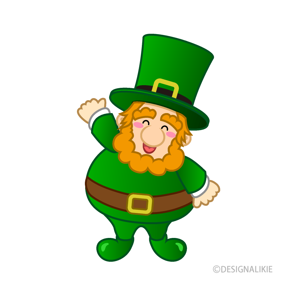 Smiling Leprechaun Clip Art Free PNG Image｜Illustoon