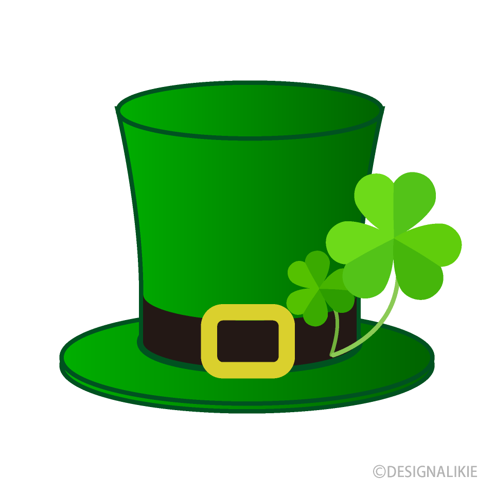 Leprechaun Hat with Shamrock Clip Art Free PNG Image｜Illustoon