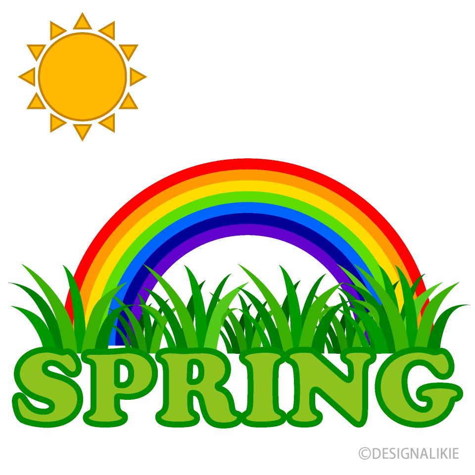 Rainbow SPRING Clip Art Free PNG Image｜Illustoon