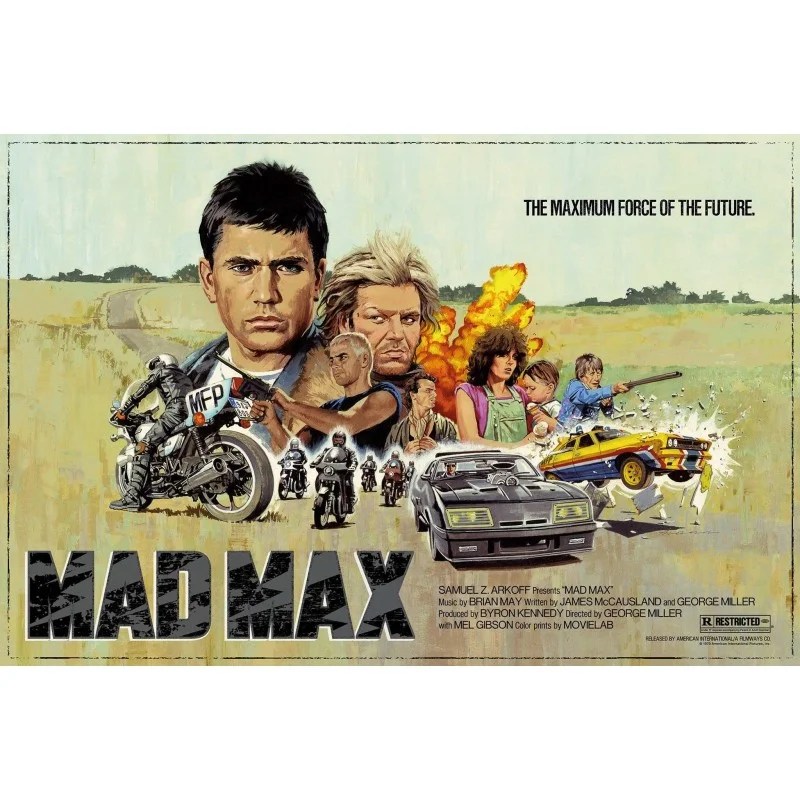 Mad Max limited edition print by Paul Mann illustraction Gallery
